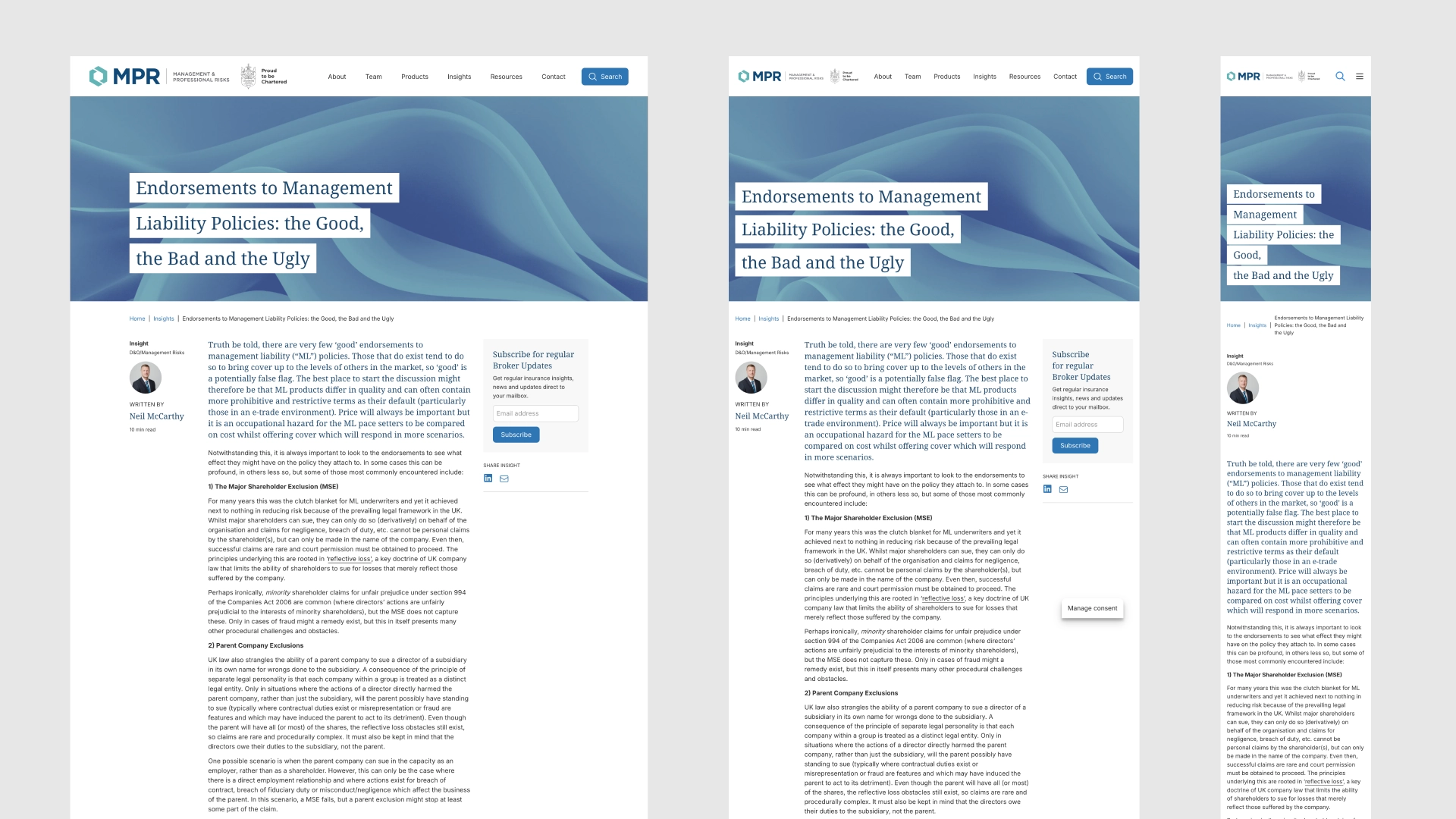 mpr website insights